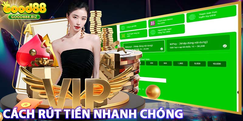 Hướng dẫn cách rút tiền nhanh chóng