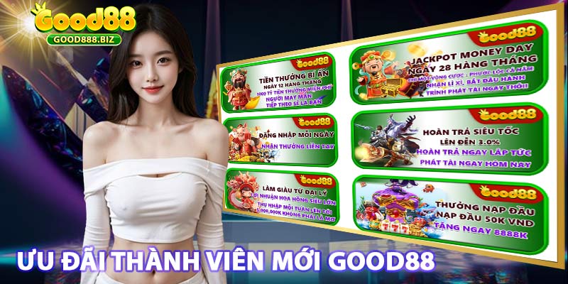 Cập Nhật Ưu Đãi Thành Viên Mới Của Nhà Cái Good88 Mới Nhất